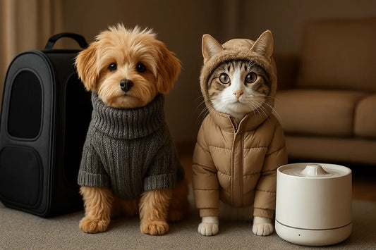 Roupas de Inverno, Bolsas de Transporte e Fontes de Água: 3 Essenciais para uma Rotina Pet Mais Segura e Confortável - capriolishop