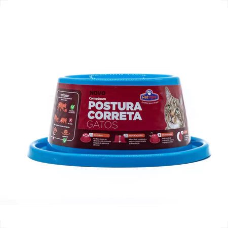 Comedouro Pet Ergonomico para Gatos - Postura Ideal | Caprioli