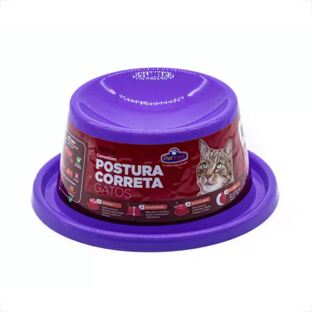 Comedouro Pet Ergonomico para Gatos - Postura Ideal | Caprioli
