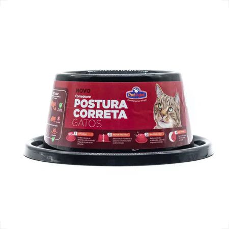 Comedouro Pet Ergonomico para Gatos - Postura Ideal | Caprioli