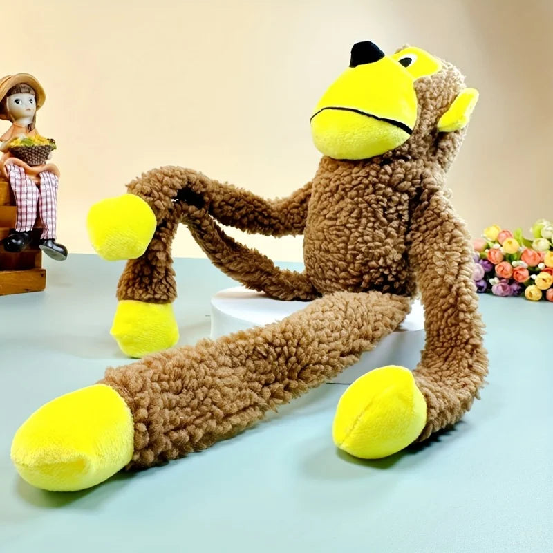 Brinquedo Macaco Estridente para Cães Médios - Diversão Sofisticada | Caprioli