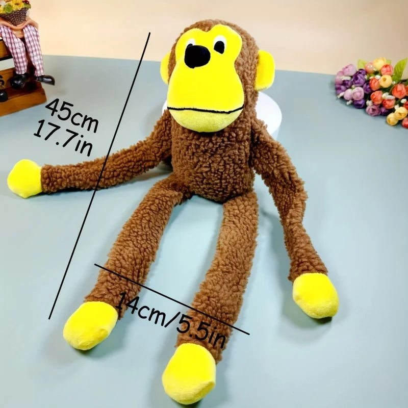 Brinquedo Macaco Estridente para Cães Médios - Diversão Sofisticada | Caprioli