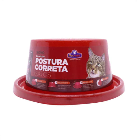 Comedouro Pet Ergonomico para Gatos - Postura Ideal | Caprioli
