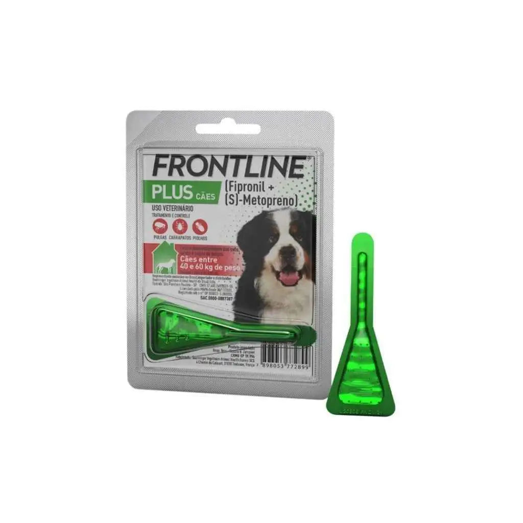 Antipulgas Frontline Plus para Cães GG 40 60kg Proteção Rápida e Eficaz | Caprioli Shop antipulgas cachorro