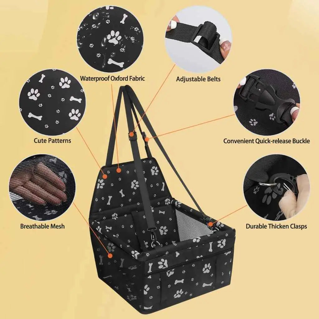 Assento Pet Booster para Carro Conforto e Segurança | Caprioli Shop Caixa de Transporte cachorro