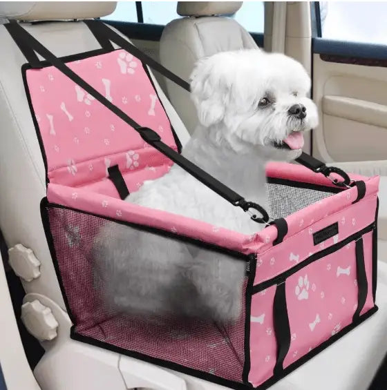 Assento Pet Booster para Carro Conforto e Segurança | Caprioli Shop Caixa de Transporte cachorro Padrão Rosa