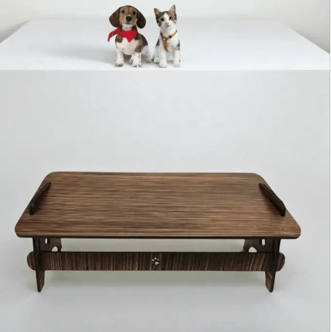 Base Elevada para Comedouro Pets Conforto e Estilo | Caprioli Shop Bebedouro Tabaco