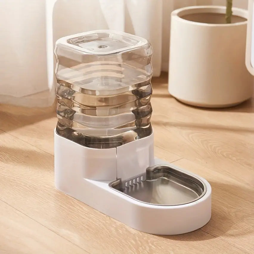 Bebedouro água automático 4L em aço inoxidável para cães Caprioli Inter bebedouro cachorro Branco