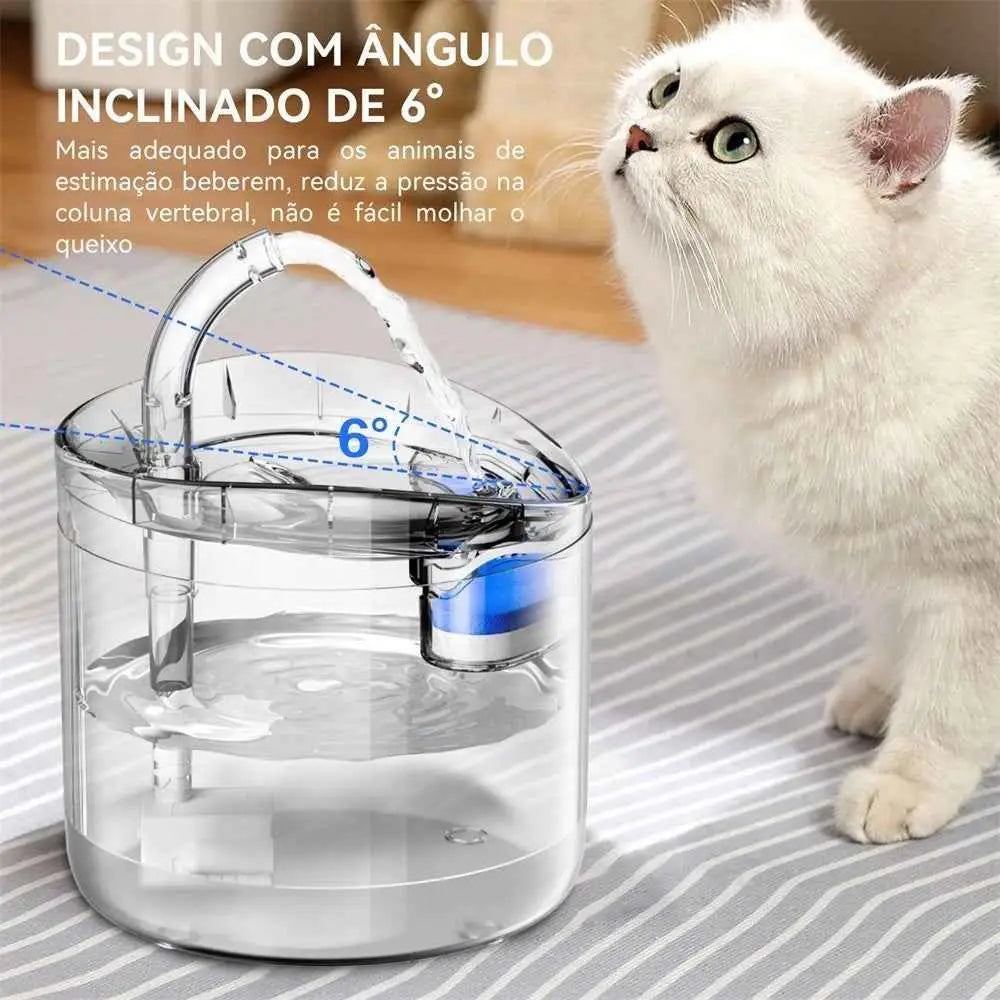 Bebedouro Automático 1,8L com 6 Filtros para Pets | Caprioli Inter bebedouro gato