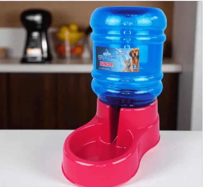 Bebedouro Automático 10L para Pets Água Fresca Sempre | Caprioli Shop bebedouro cachorro ROSA