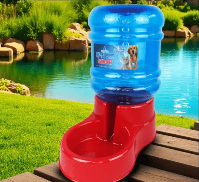 Bebedouro Automático 10L para Pets Água Fresca Sempre | Caprioli Shop bebedouro cachorro VERMELHO