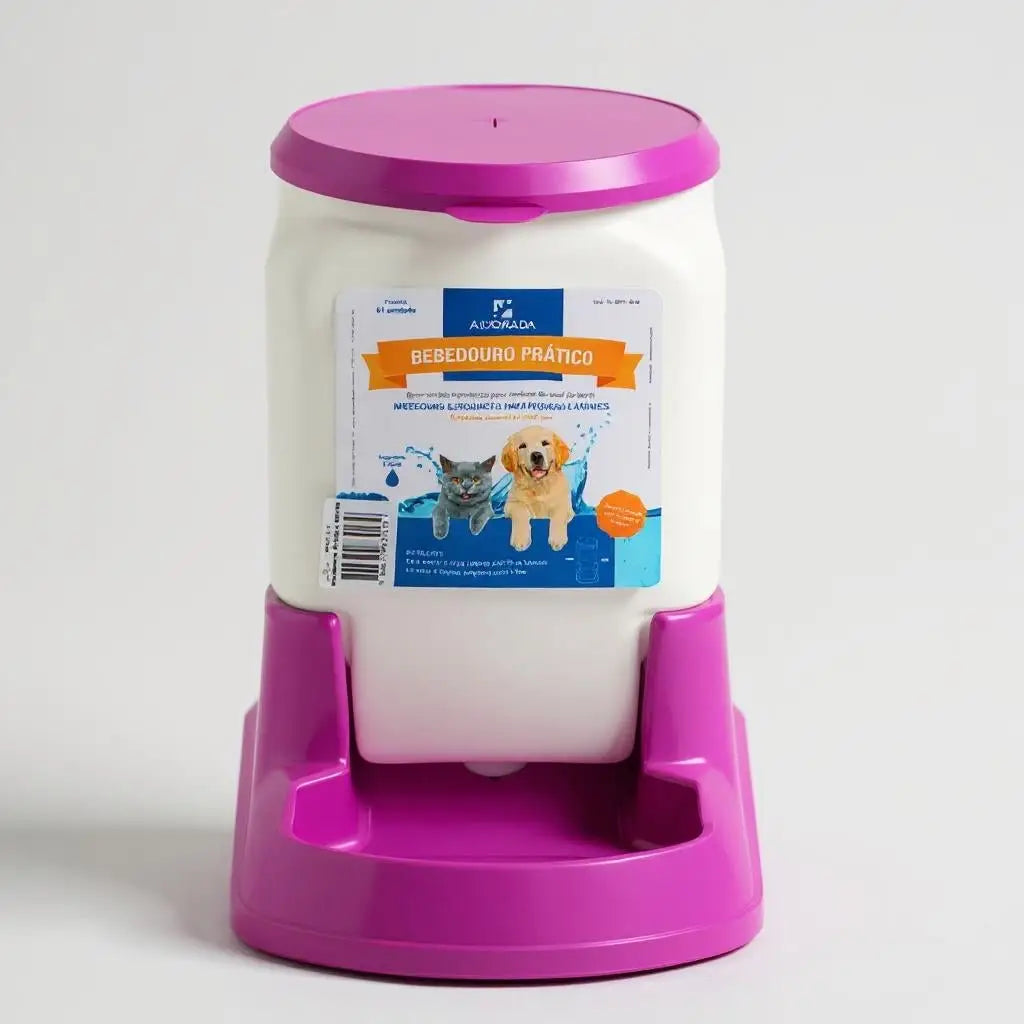 Bebedouro Automático 3L para Pets Praticidade e Estilo | Caprioli Shop bebedouro cachorro Rosa
