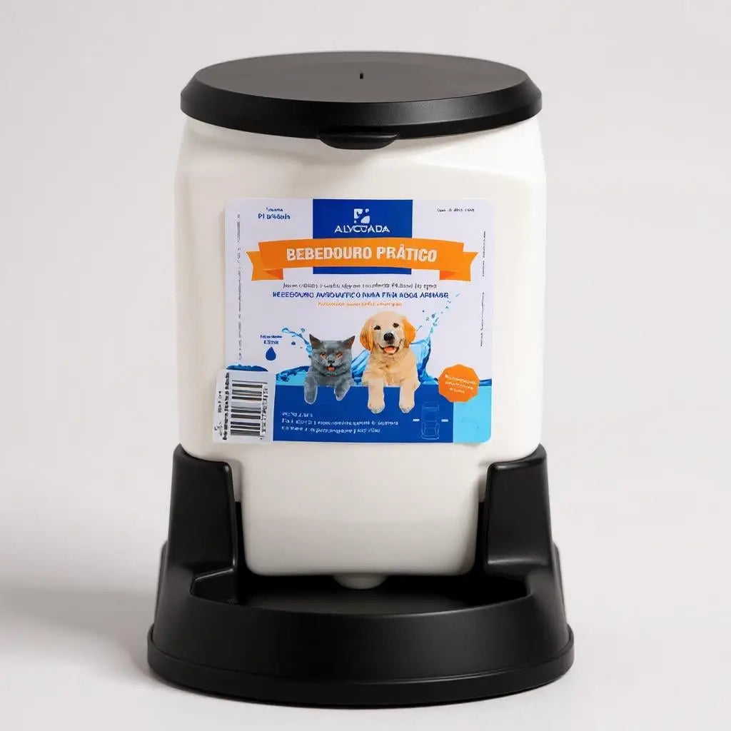 Bebedouro Automático 3L para Pets Praticidade e Estilo | Caprioli Shop bebedouro cachorro Preto