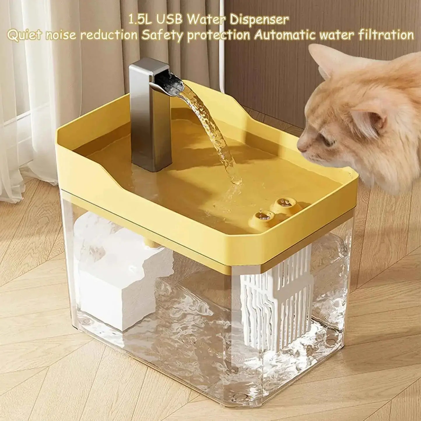 Bebedouro Automático Silencioso para Gatos Água Fresca e Pura | Caprioli Shop bebedouro gato