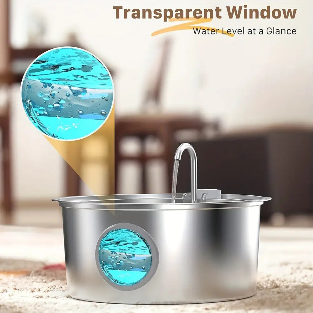 Bebedouro Fonte de Água Inteligente 7L Inox para Cães | Caprioli Inter bebedouro cachorro Aço inoxidável
