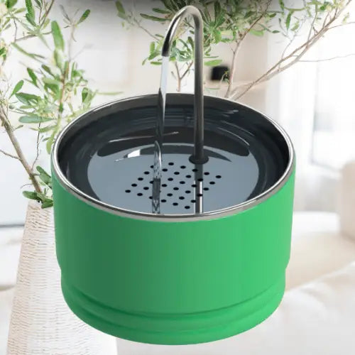 Bebedouro fonte Inox para Pets 1.8L Hidratação Premium | Caprioli Shop bebedouro gato Verde
