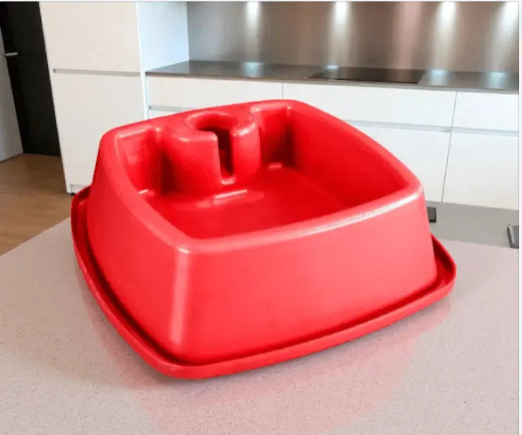 Bebedouro Quadrado Anti Formiga 450ml Estilo e Higiene | Caprioli Shop bebedouro para cachorro Vermelho