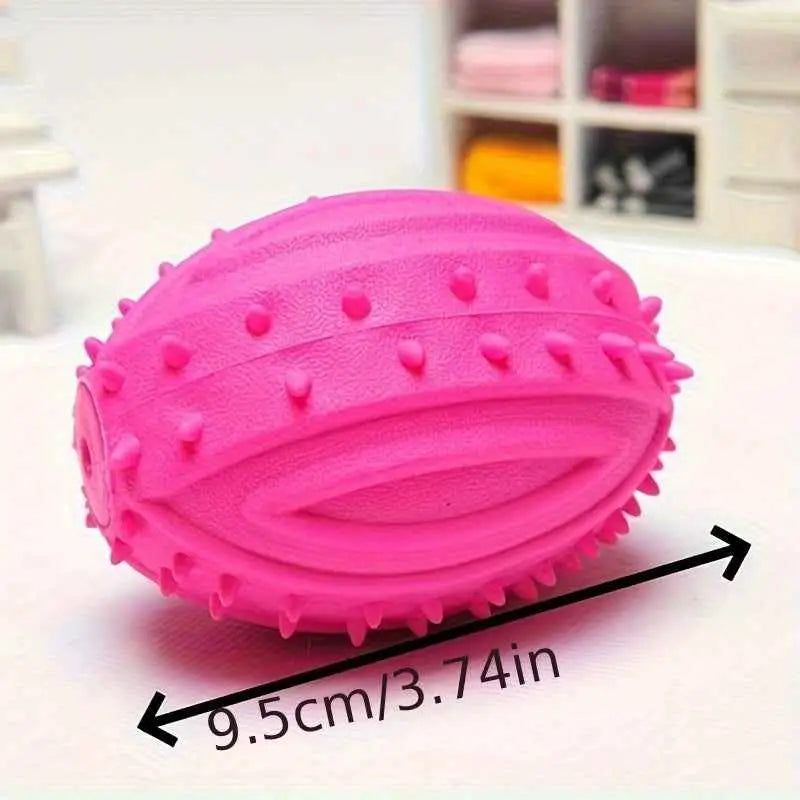 Bola de Rugby TPR para Cães Resistentes e Coloridas | Caprioli Shop brinquedo cães