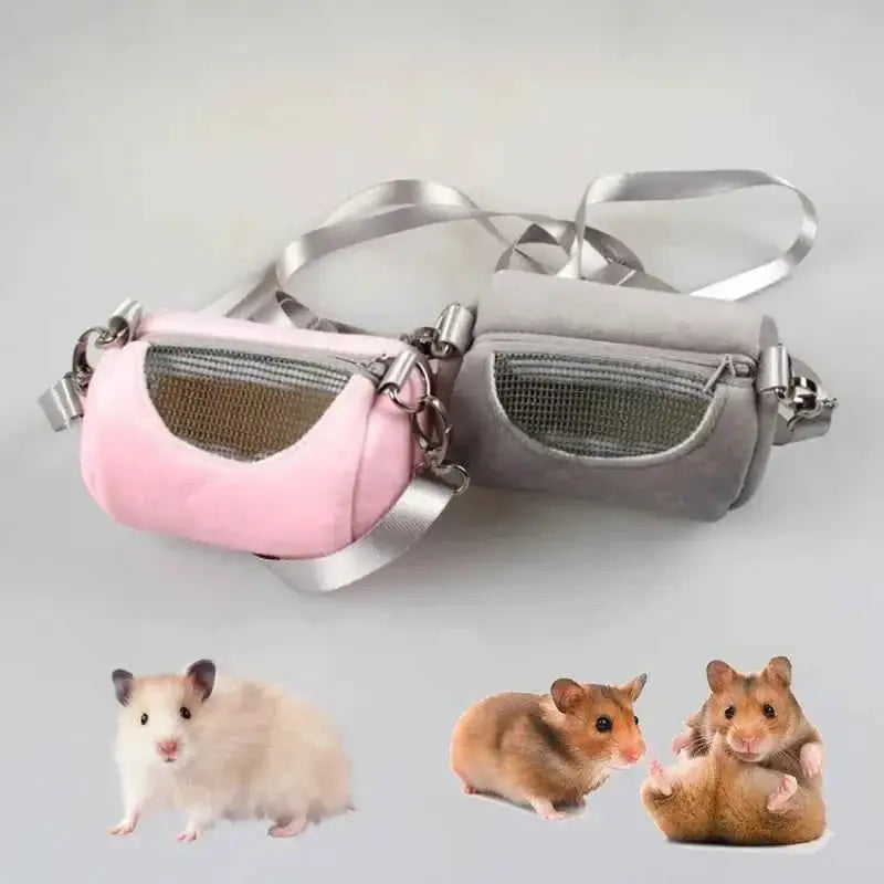 Bolsa Crossbody Cilíndrica Portátil Hamster| Caprioli Inter Transporte de Roedor