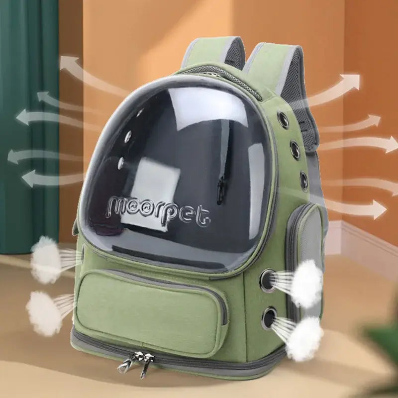 Bolsa Mochila Transparente para Gatos Resistente Ventilada Impermeável | Caprioli Shop transporte