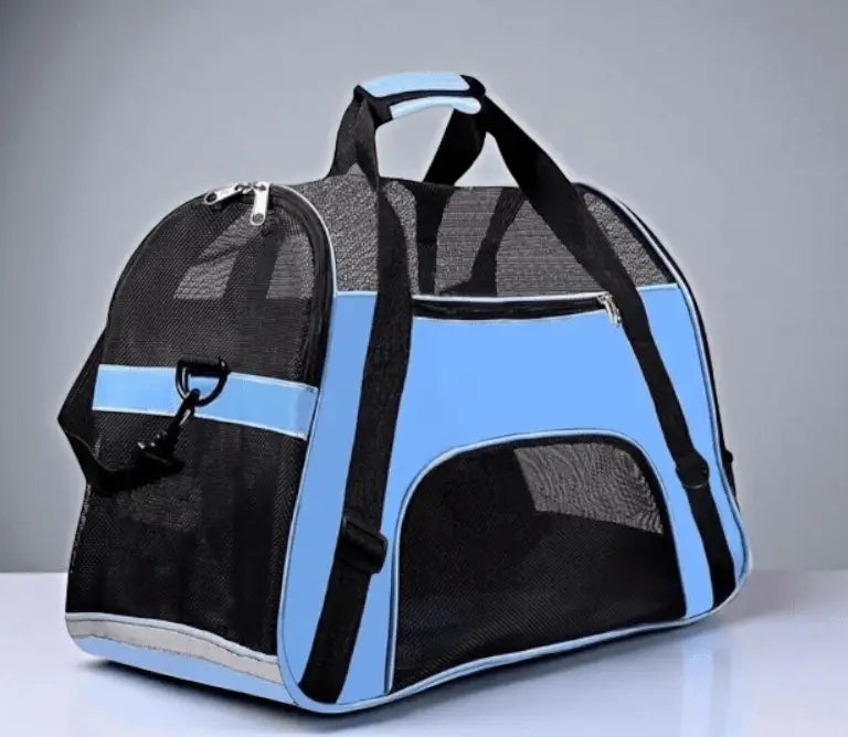 Bolsa Transporte Pet Confortável para Viagens | Caprioli Shop de Azul / M
