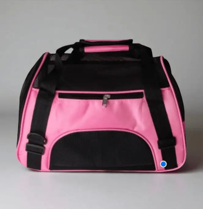 Bolsa Transporte Pet Confortável para Viagens | Caprioli Shop de Rosa / M