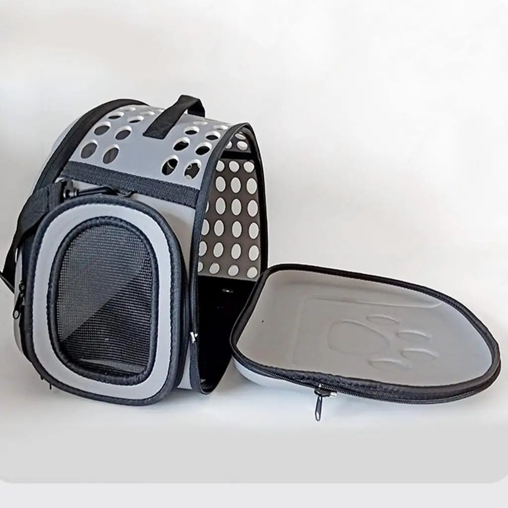Bolsa Transporte Pet Respiratória Estilo e Conforto | Caprioli Shop transporte para gatos 33X28X42 Tecido