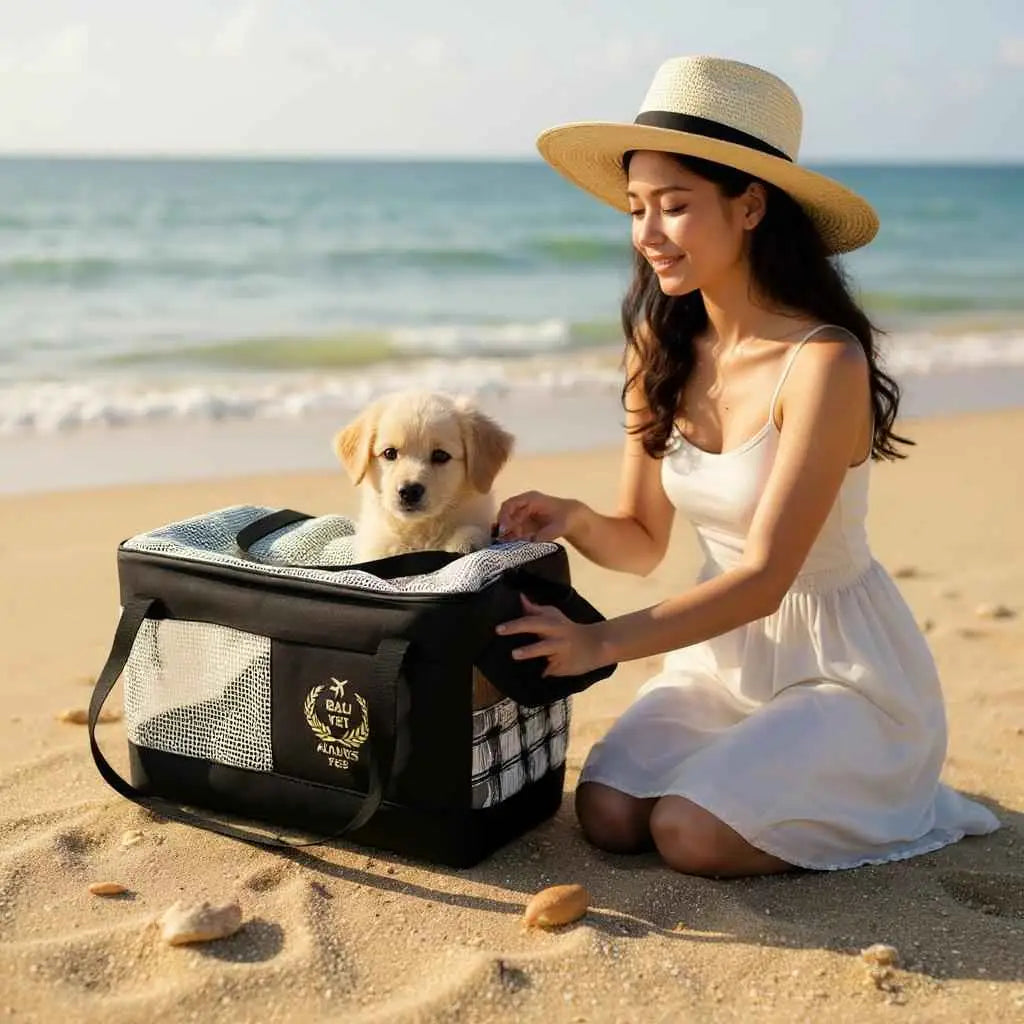 Bolsa de Transporte para Pets Conforto e Segurança | Caprioli Shop Caixa cachorro