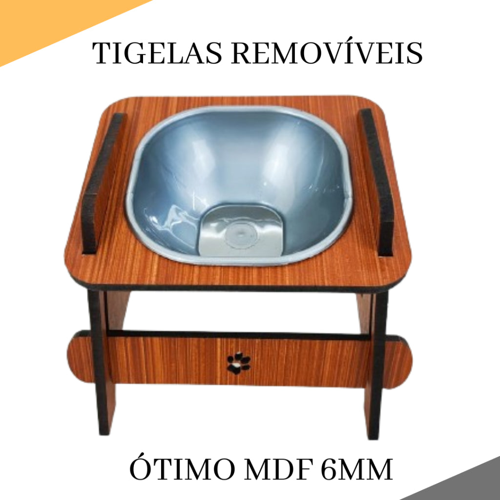 Comedouro Elevado Ergonômico para Pets - Conforto e Estilo | Caprioli