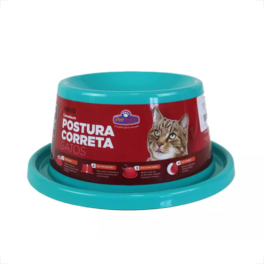 Comedouro Pet Ergonomico para Gatos - Postura Ideal | Caprioli