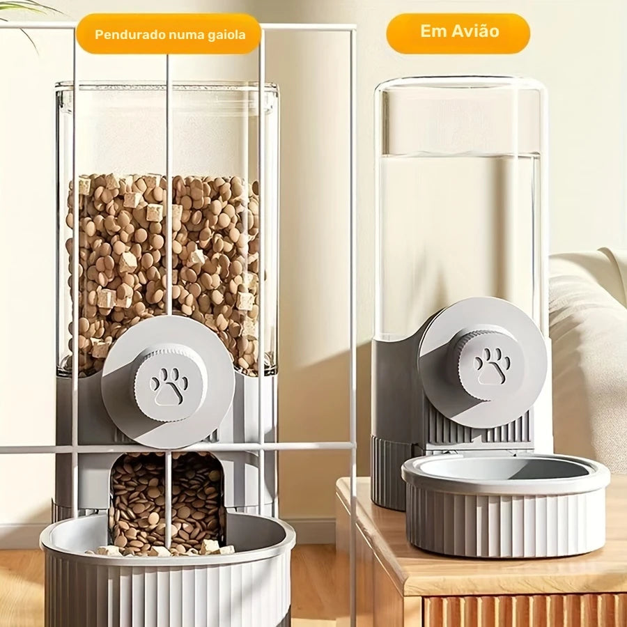 Alimentador e Bebedouro Suspenso Automático para Pets | Caprioli