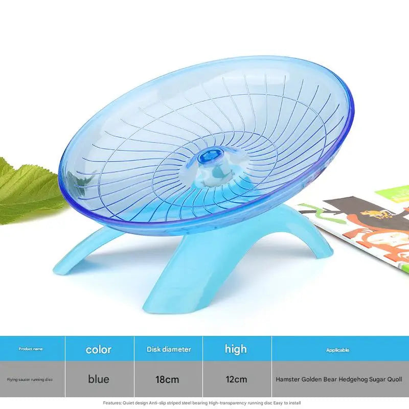 Brinquedo Hamster UFO Roda Corrida 18cm Silenciosa Antiderrapante Portátil | Caprioli Inter Brinquedos para roedores