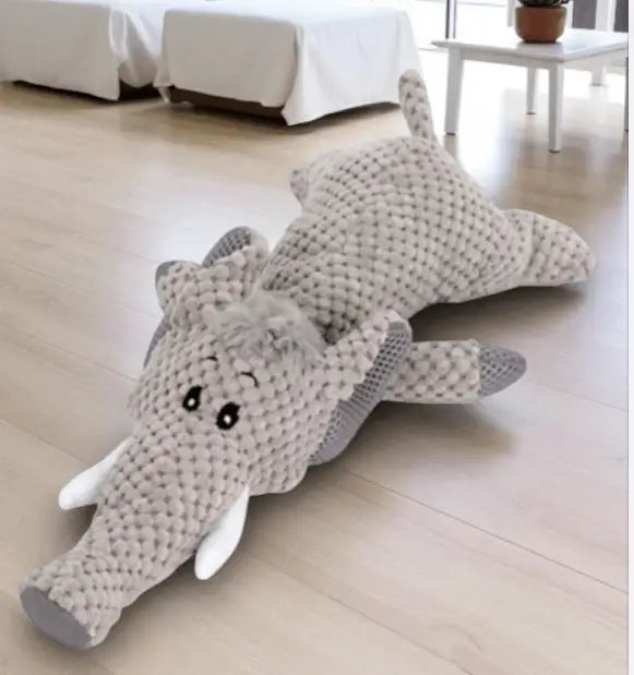 Brinquedo Interativo para Cães Pelúcia Resistente e Divertido | Caprioli Inter brinquedo cães Elephant