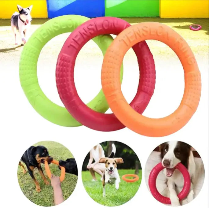 Brinquedo Interativo Disco EVA Resistente Limpa Dentes | Caprioli Inter brinquedo para cachorro
