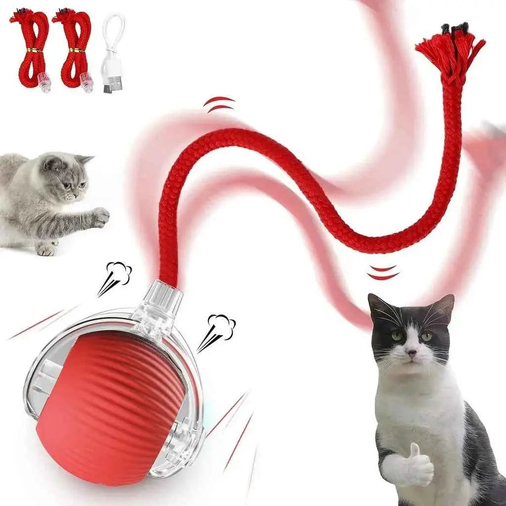 Brinquedo Interativo Gato Bola Elétrica USB Silenciosa | Caprioli Shop brinquedo para gatos