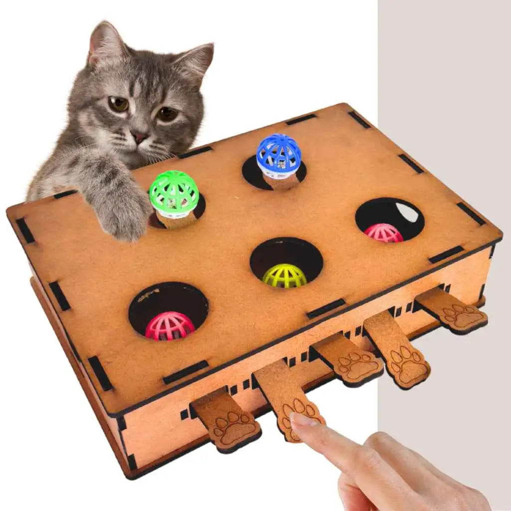 Brinquedo Interativo para Gatos Piano MDF Diversão Premium | Caprioli Shop brinquedos gatos