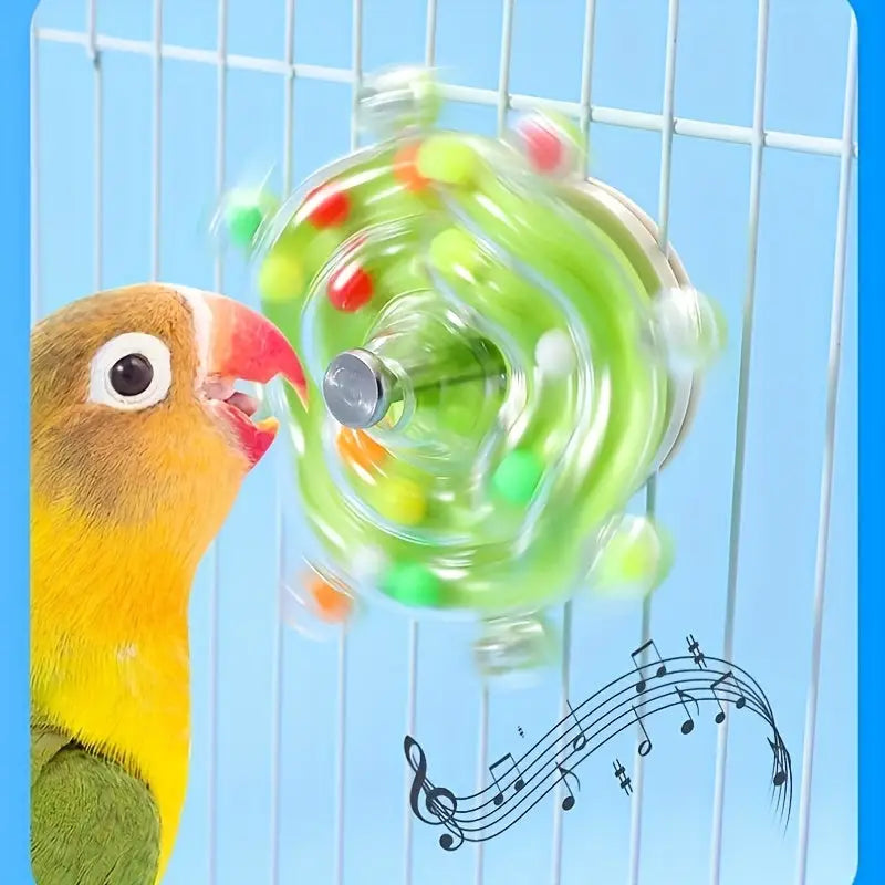 Brinquedo Interativo Giratório para Pássaros | Caprioli Shop Brinquedos e acessórios passaros