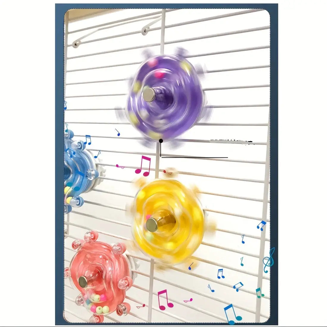 Brinquedo Interativo Giratório para Pássaros | Caprioli Shop Brinquedos e acessórios passaros