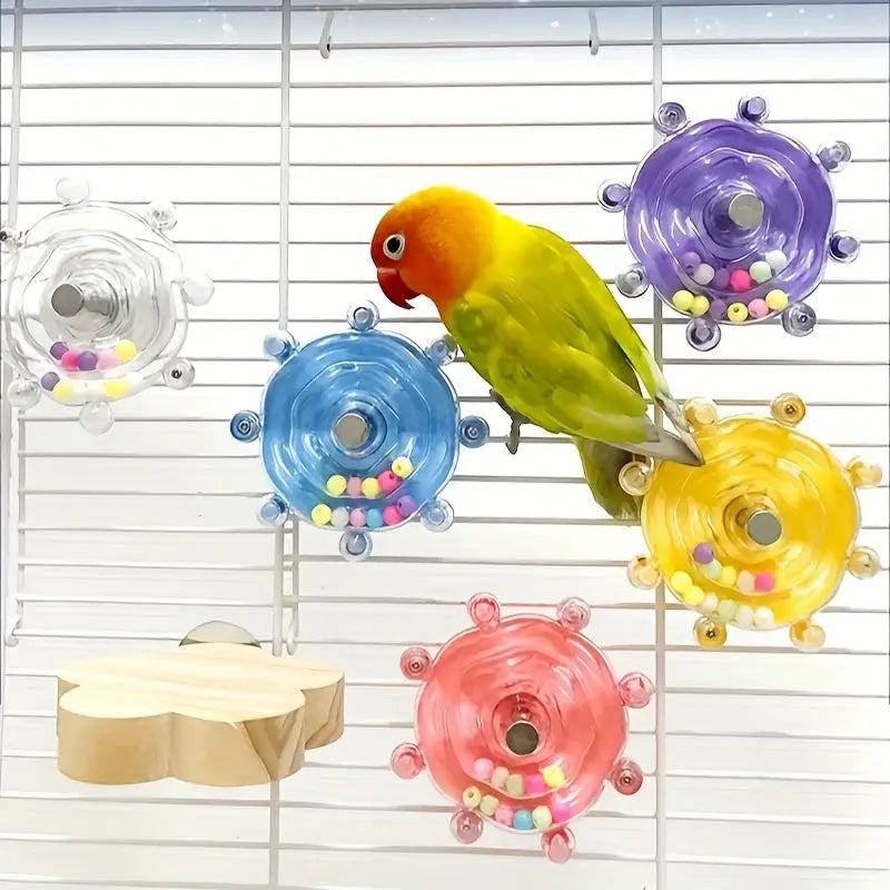 Brinquedo Interativo Giratório para Pássaros | Caprioli Shop Brinquedos e acessórios passaros