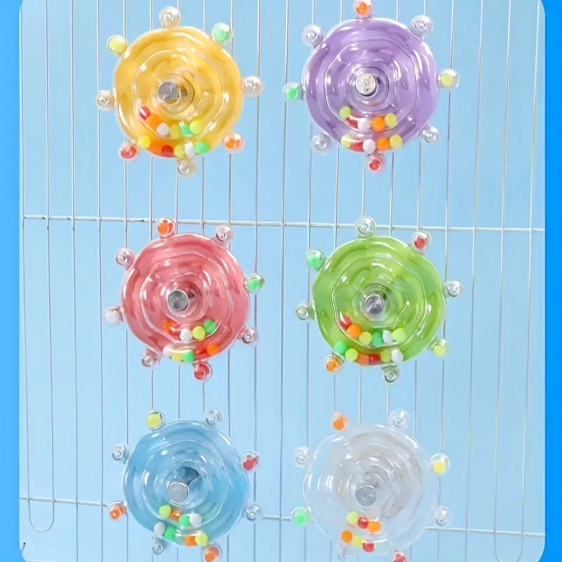 Brinquedo Interativo Giratório para Pássaros | Caprioli Shop Brinquedos e acessórios passaros