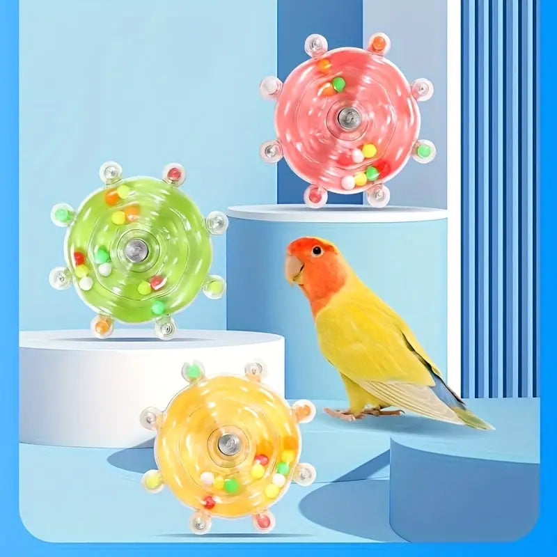 Brinquedo Interativo Giratório para Pássaros | Caprioli Shop Brinquedos e acessórios passaros
