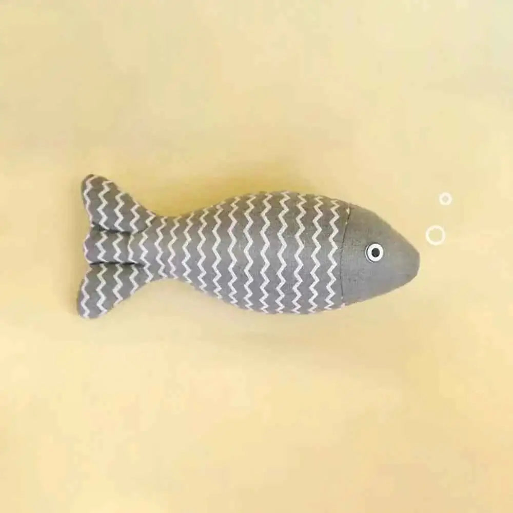 Brinquedo Interativo Peixe para Gatos Diversão e Relaxamento | Caprioli Shop brinquedos gatos gray