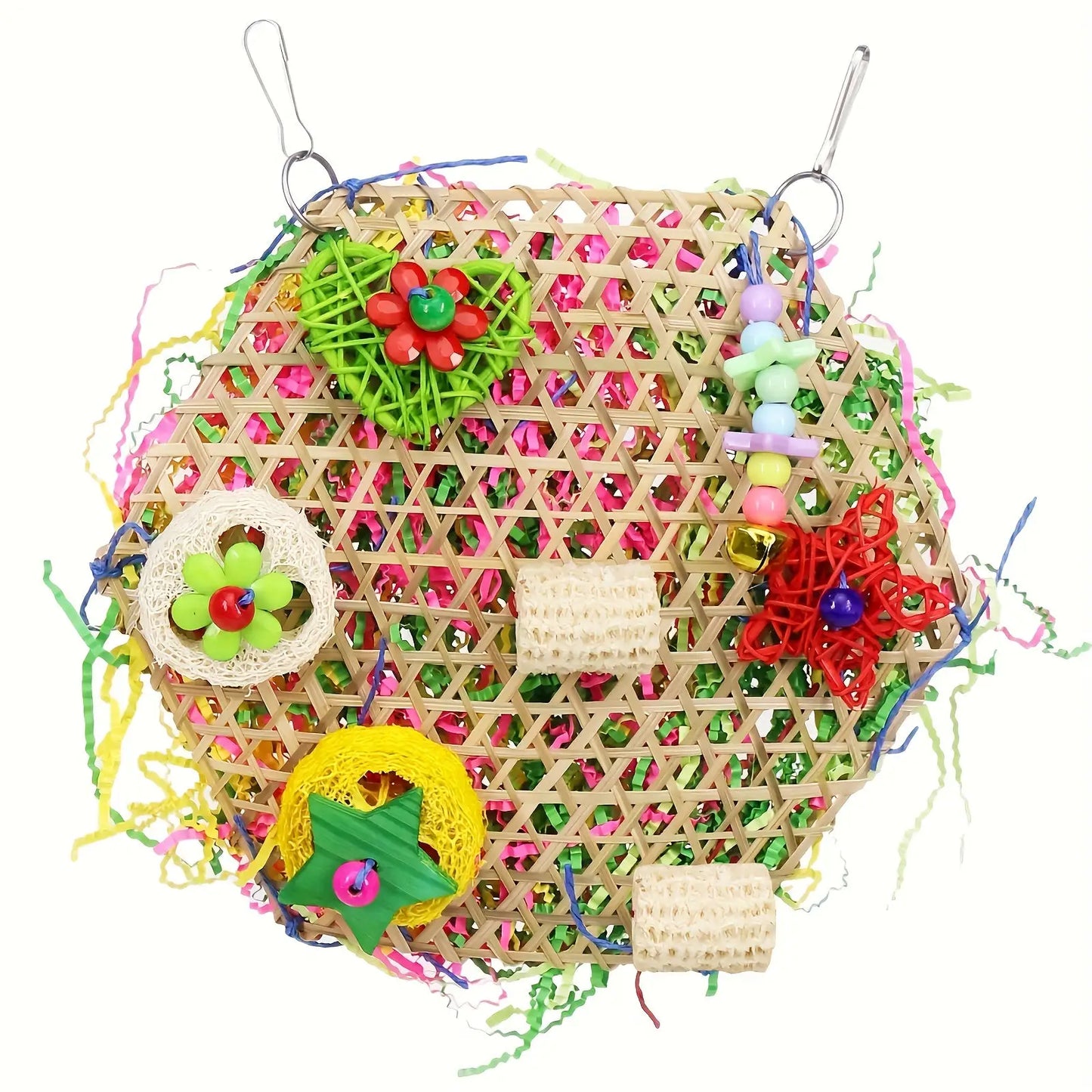 Brinquedo para Pássaros Madeira Triturador Premium | Caprioli Inter Brinquedos e Acessórios gaiola 851#