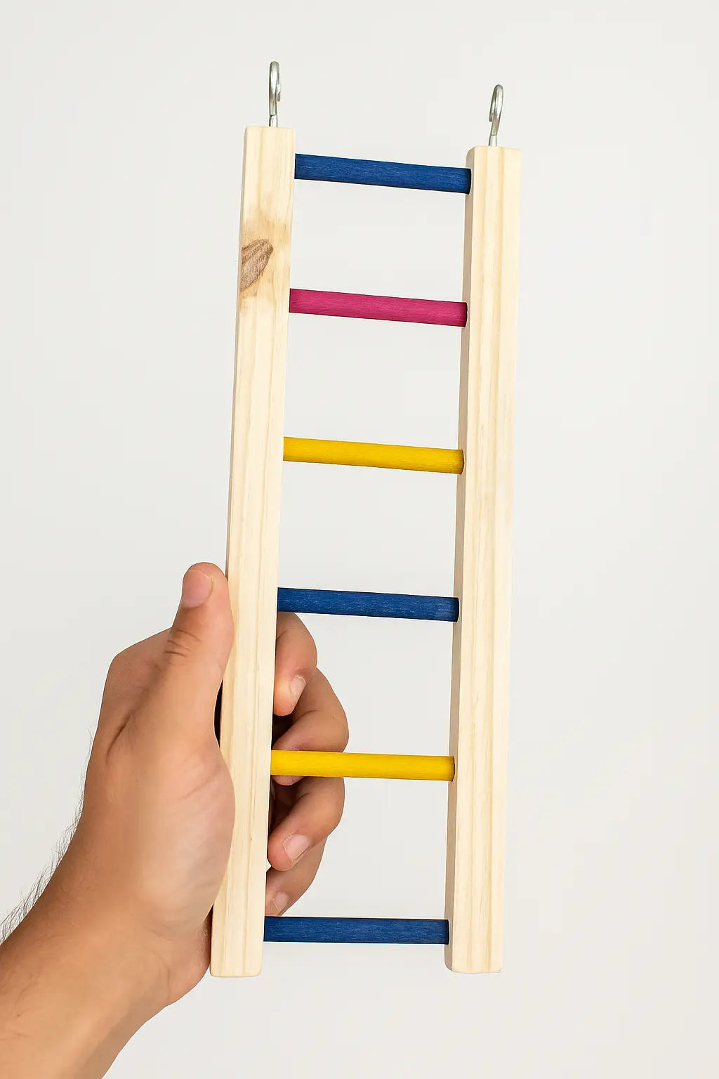 Brinquedo Playground Madeira Twister para Calopsita Periquito Hamster | Caprioli Shop - ESCADA 40CM - Brinquedos