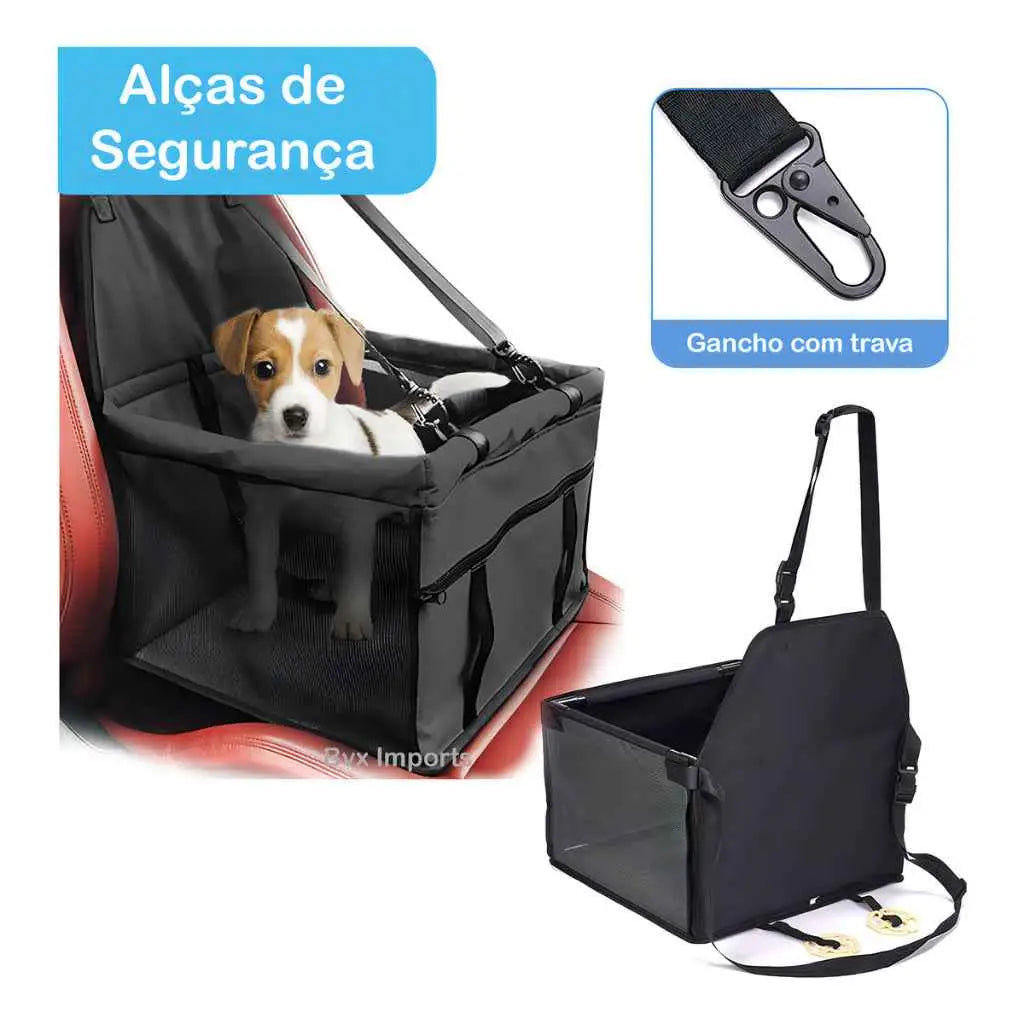Cadeira de Transporte para Carro – Gatos até 12kg Segurança e Conforto – Caprili Shop - transporte para gatos