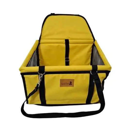 Cadeirinha Pet de Carro Conforto e Segurança | Caprioli Shop bolsa transporte AMARELO