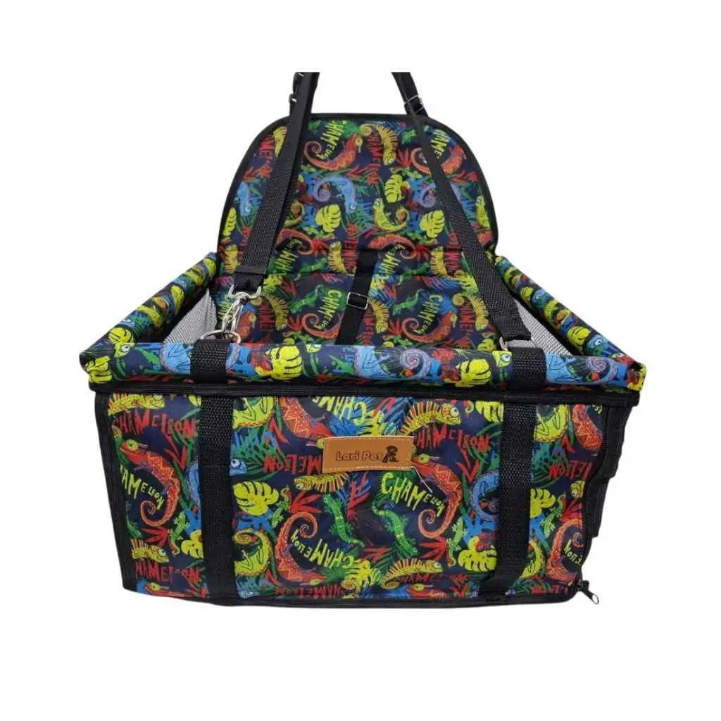 Cadeirinha Pet de Carro Conforto e Segurança | Caprioli Shop bolsa transporte ESTAMPADO