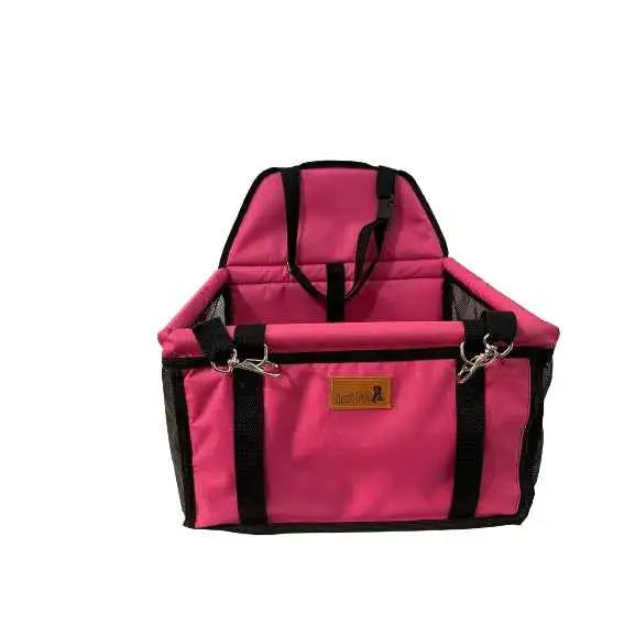 Cadeirinha Pet de Carro Conforto e Segurança | Caprioli Shop bolsa transporte ROSA