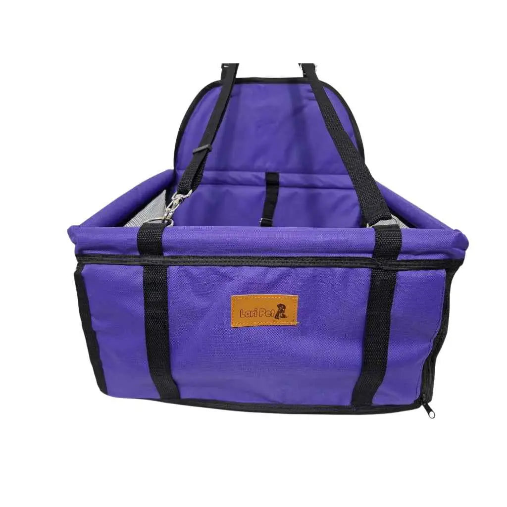 Cadeirinha Pet de Carro Conforto e Segurança | Caprioli Shop bolsa transporte ROXO