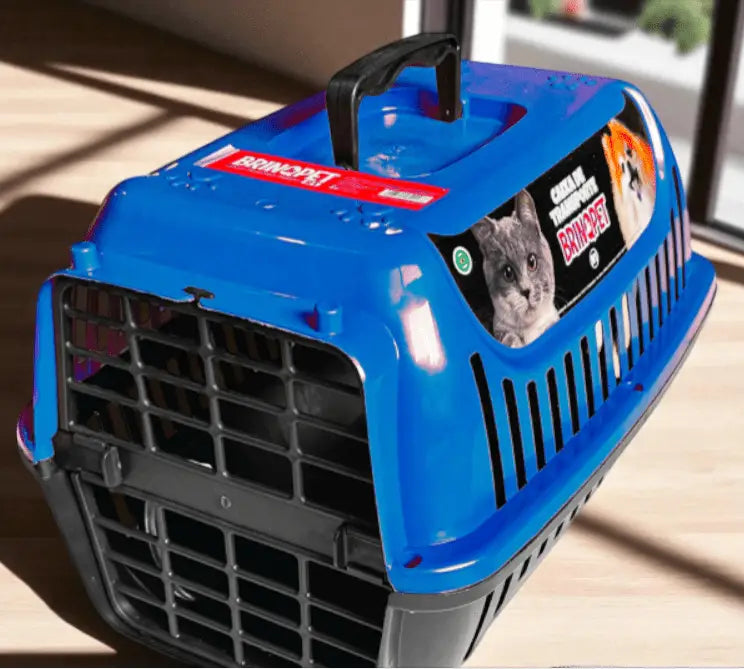 Caixa de Transporte para Gatos Segura e Estilosa | Caprioli Shop transporte gatos AZUL / Nº1